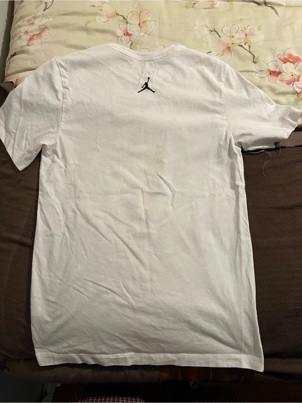 Jordan Mens Michael Jordan Mosaic Graphic T-Shirt White Small Jumpman Logo Tee